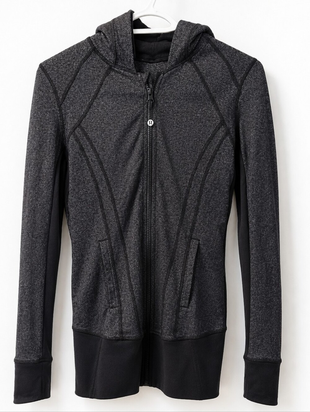 Lululemon Grey / Black Zip-Up Hoodie